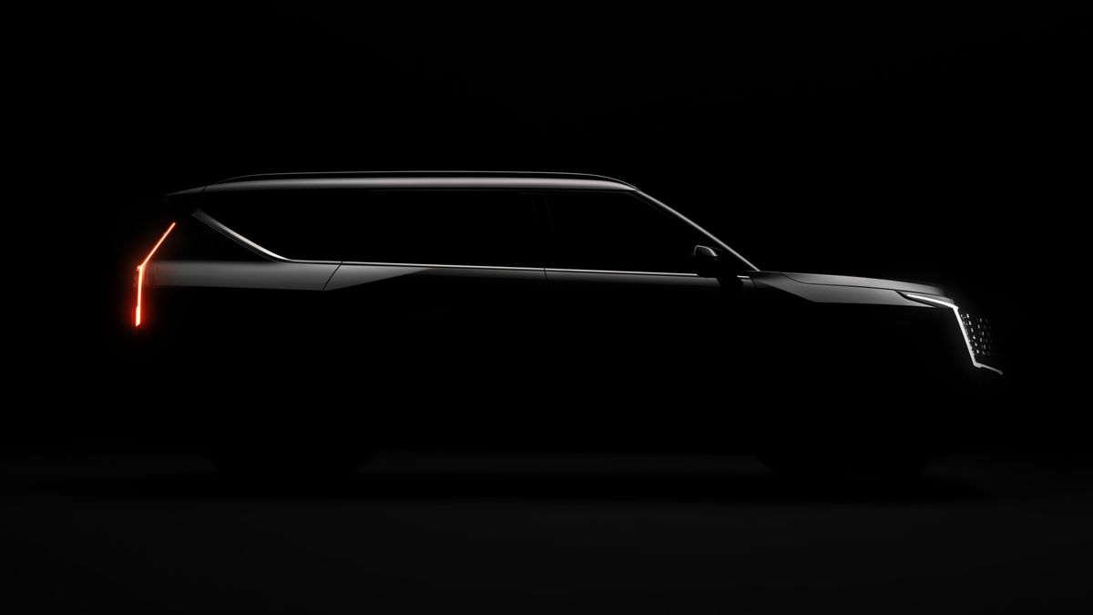 Kia mostra a silhueta do EV9 em novo teaser