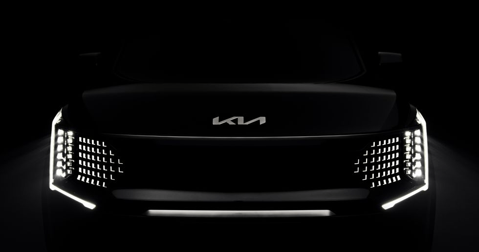 Kia mostra a silhueta do EV9 em novo teaser